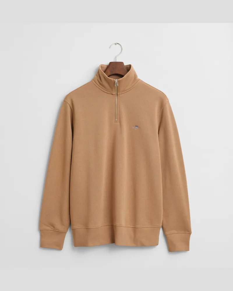 Gant Herren Shield Sweatshirt mit halblangem Reißverschluss 