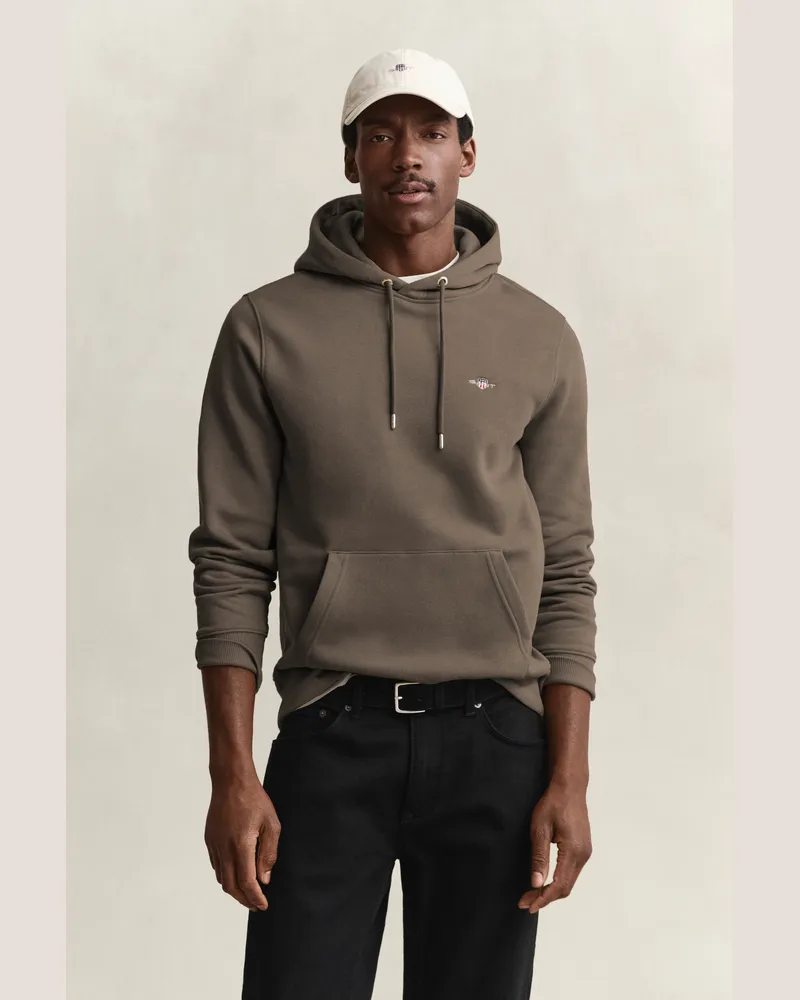 Gant Herren Shield Hoodie FADED TAUPE Faded