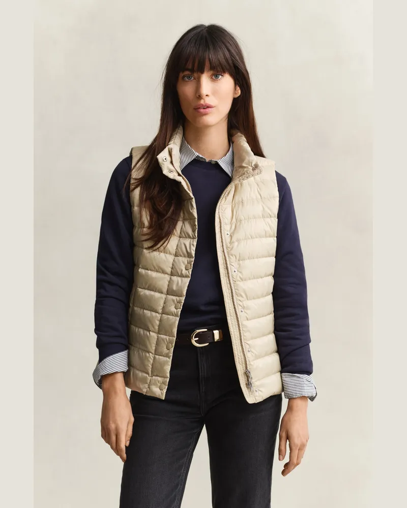 Gant Damen Leichte Daunenweste OAT BEIGE Oat