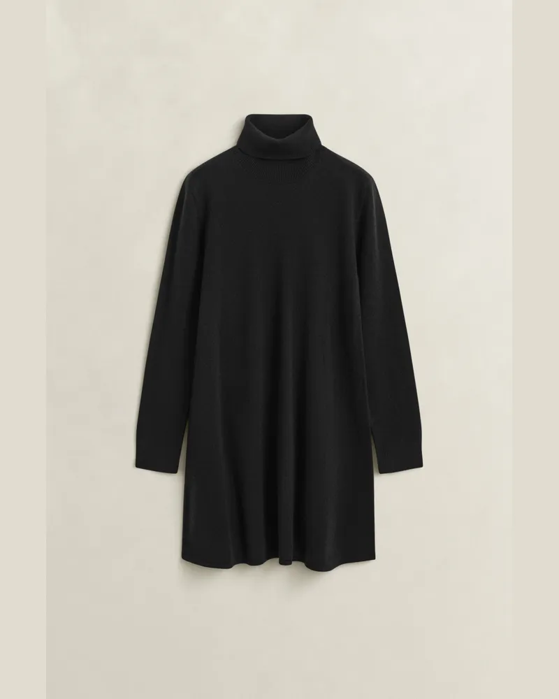 Gant Damen Superfine Lambswool Kleid Schwarz Schwarz