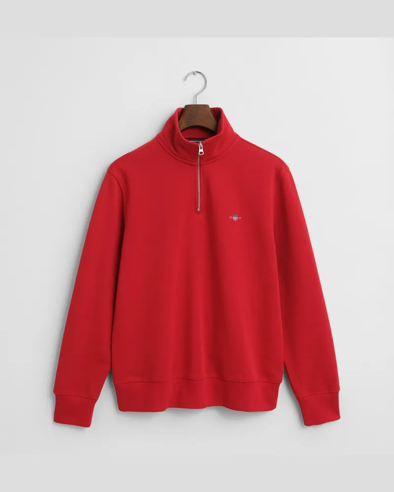 Gant Herren Shield Sweatshirt mit halblangem Reißverschluss 