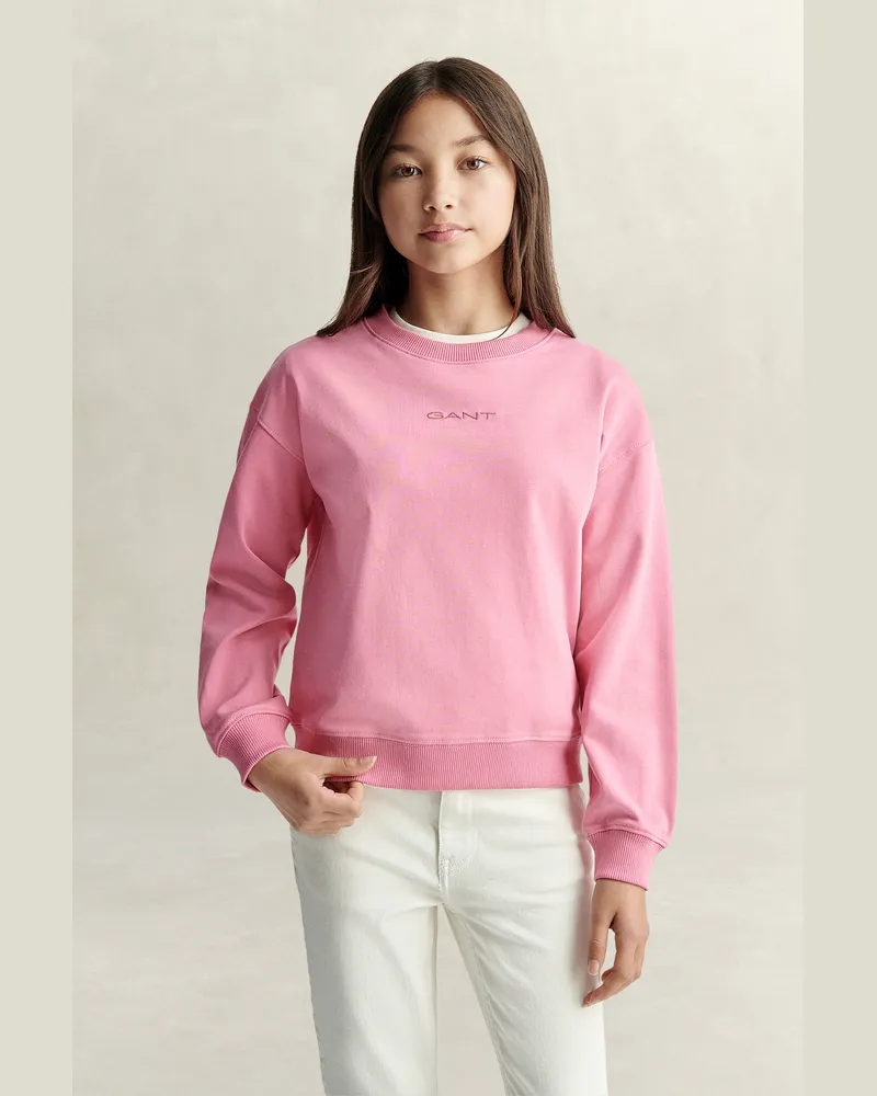 Gant Teenager Teen Girls Oversized Sweatshirt WILD Rosa Wild