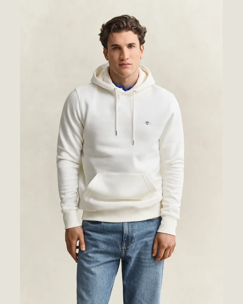 Gant Herren Shield Hoodie EGGSHELL Eggshell