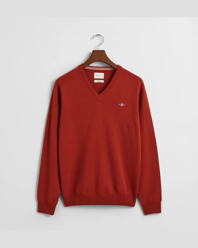 Gant Herren Superfine Lambswool V-Neck Pullover 