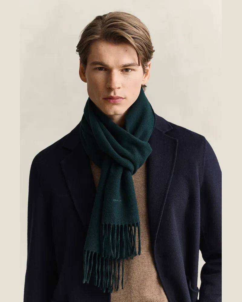 Gant Herren Wollschal TARTAN Grün Tartan