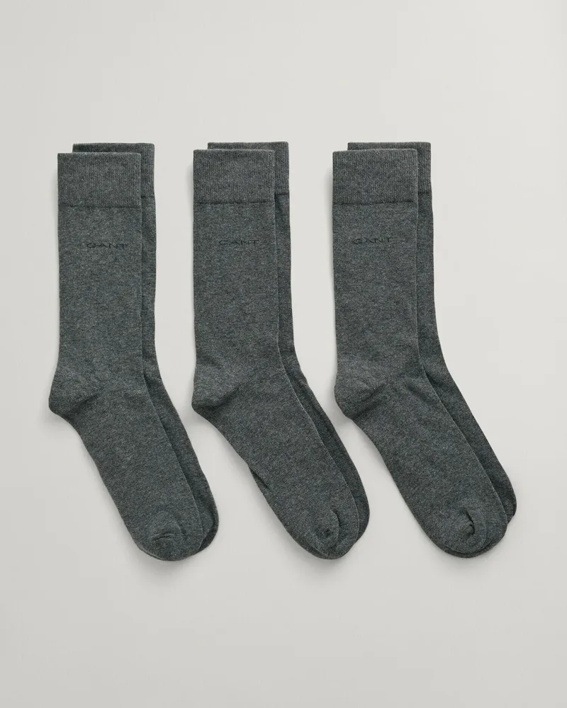 Gant Herren 3er-Pack Weiche Baumwollsocken 