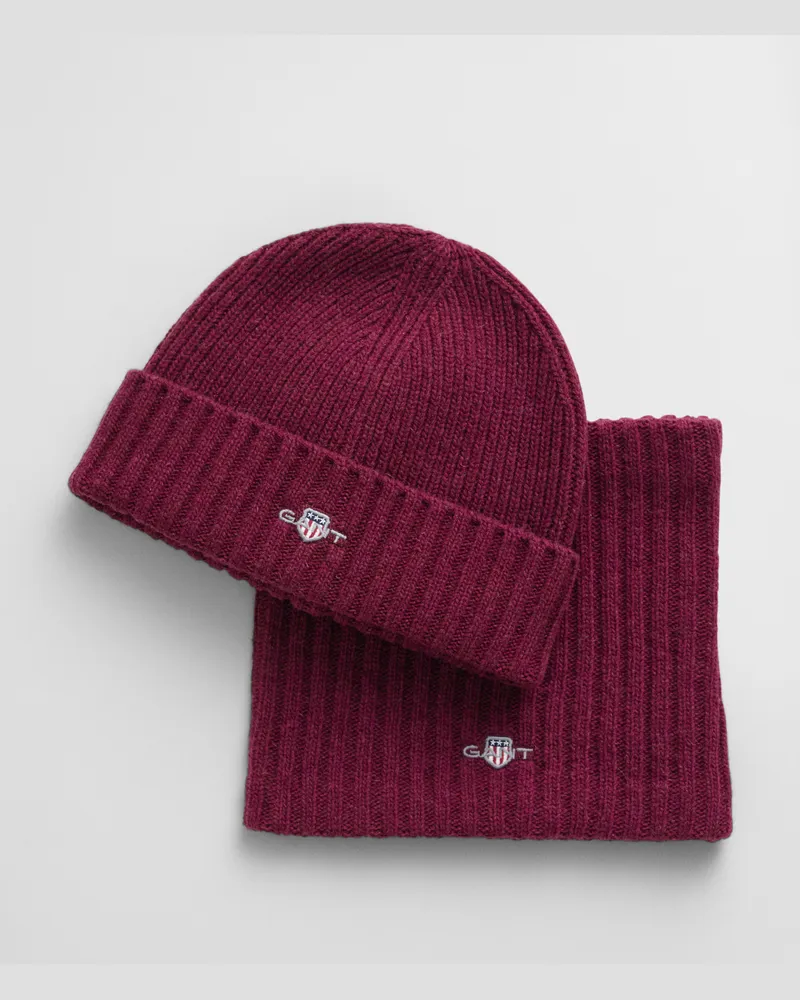Gant Kids Kids Beanie und Schlauchschal aus Wolle im Geschenkset 