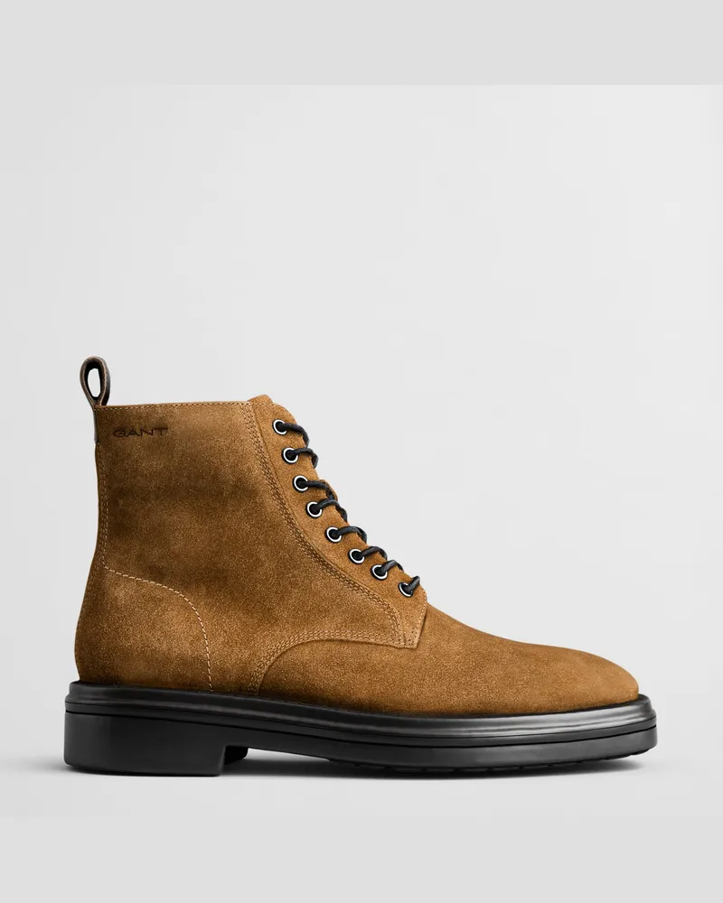 Gant Herren Mittelhoher Boggar Stiefel aus Veloursleder 