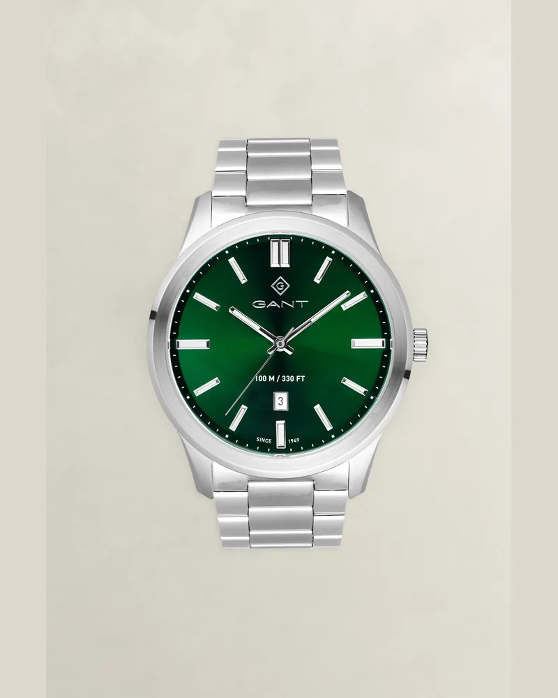 Gant Herren Bridgeton Armbanduhr TARTAN Grün Tartan