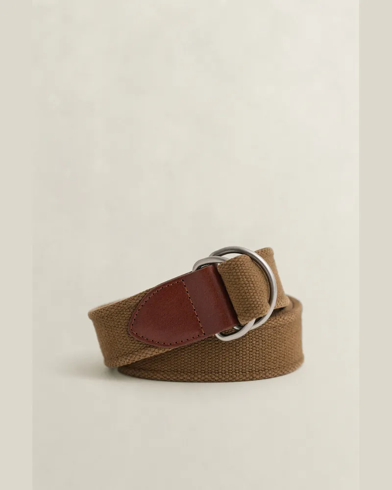 Gant Herren Gewaschener Webgürtel MUSTARD BEIGE Mustard