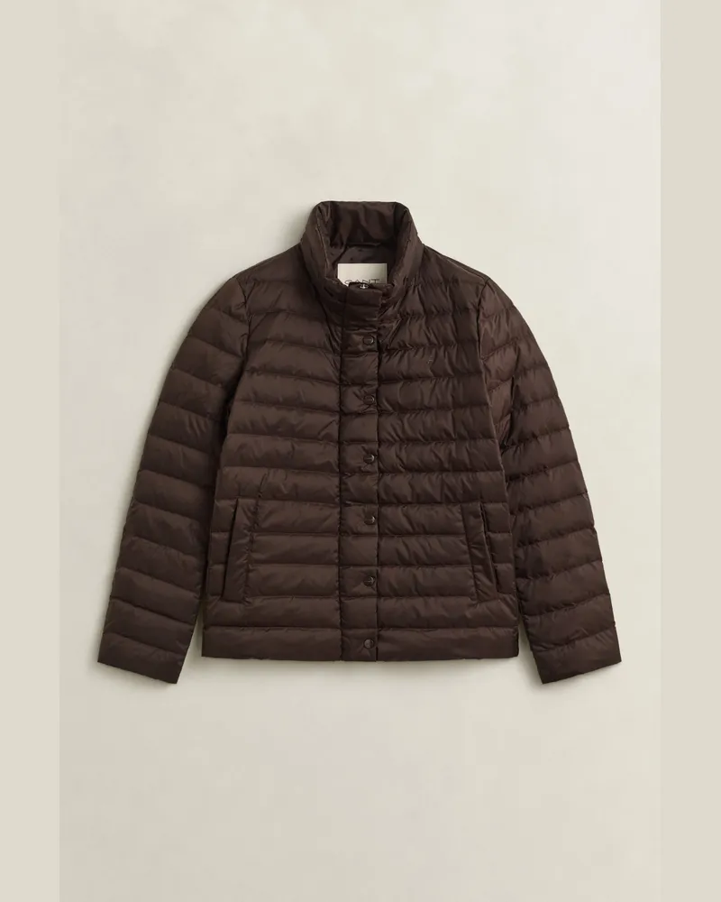 Gant Damen Leichte Daunenjacke DEEP Braun Deep