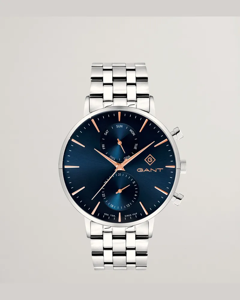Gant Herren Park Hill Day-Date II Watch MID Blau Mid