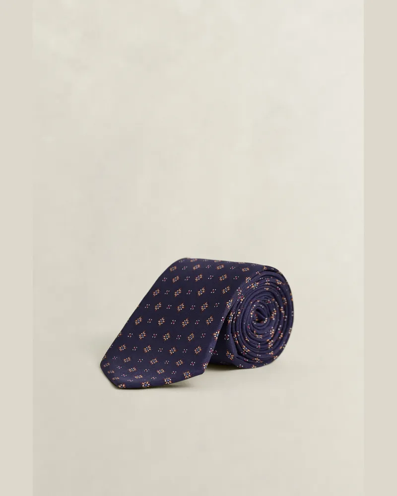 Gant Herren Foulard Krawatte CLASSIC Blau Classic