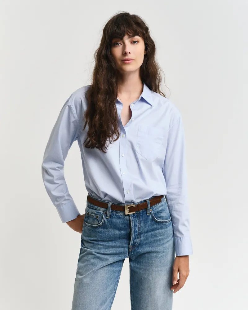 Gant Damen Regular Fit Classic Popeline Bluse 