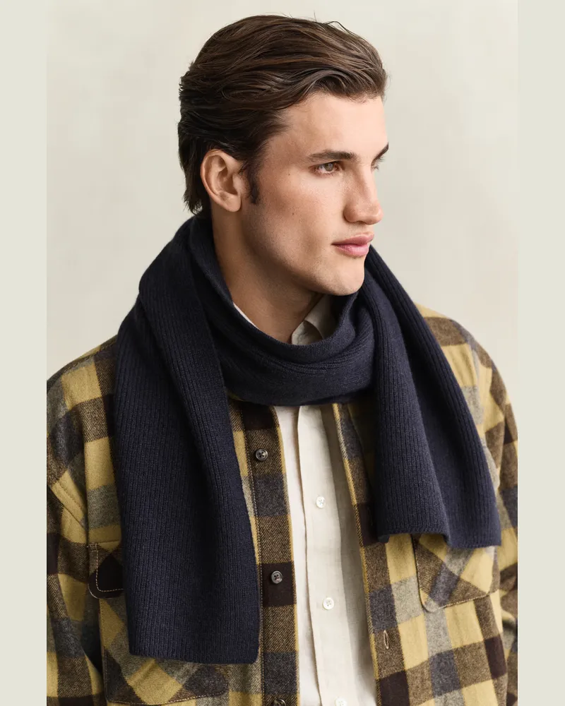 Gant Herren Kaschmir-Schal EVENING Blau Evening