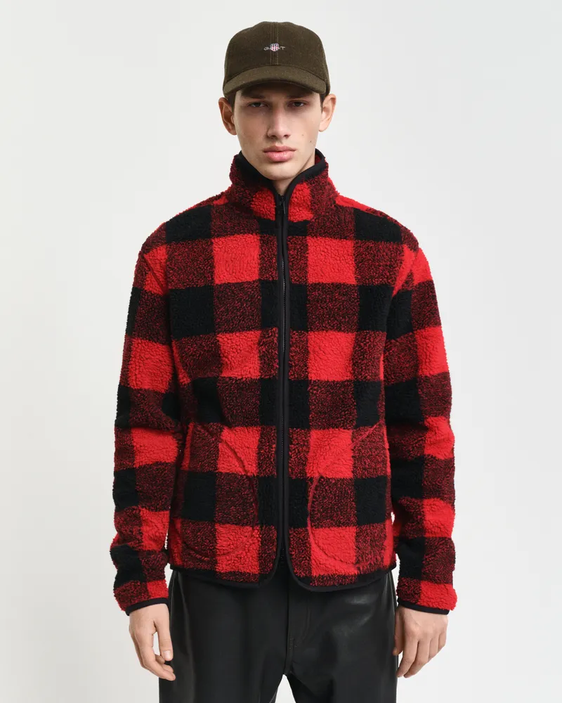 Gant Herren Karierte Fleecejacke 