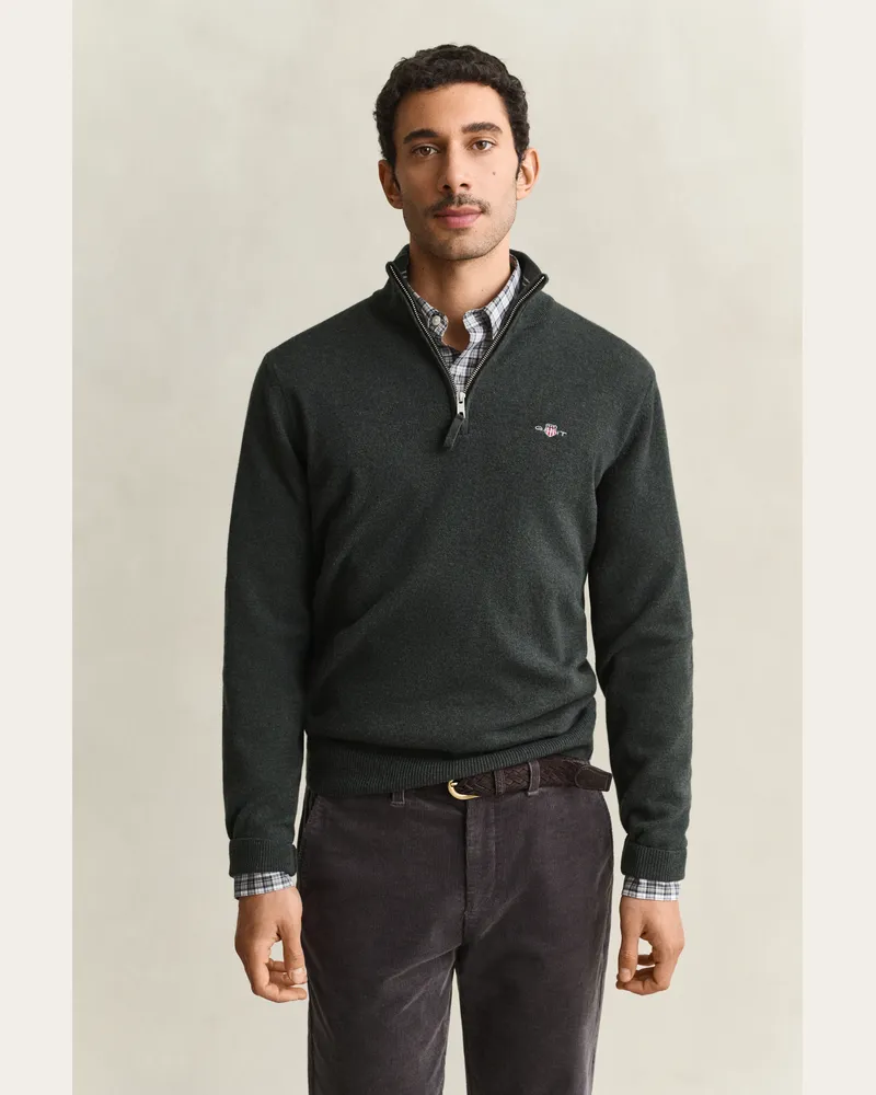 Gant Herren Troyer aus Lambswool DARK MOSS Grün Dark