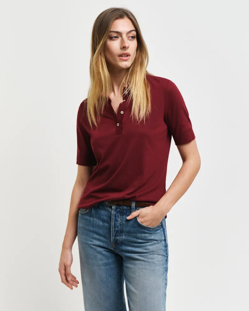 Gant Damen Nahtloses Poloshirt 