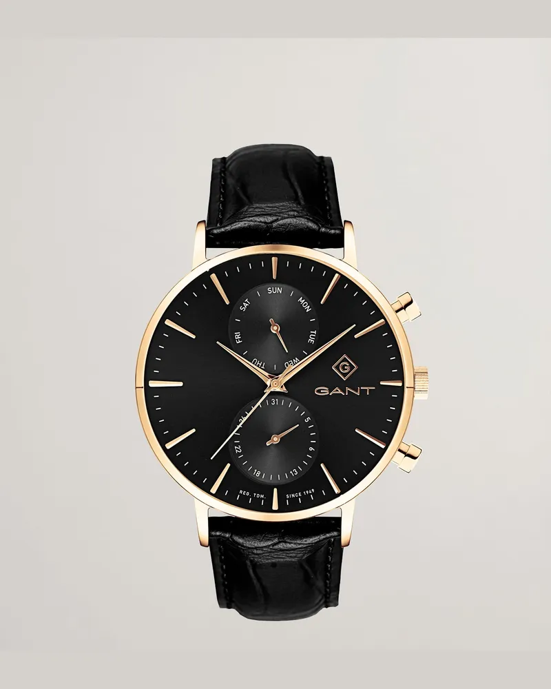 Gant Herren Park Hill Day-Date II Watch Schwarz Schwarz