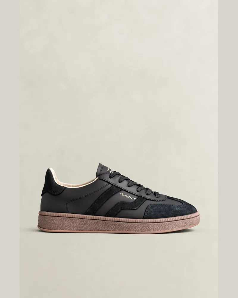 Gant Damen Cuzima Sneaker aus Veloursleder Schwarz Schwarz