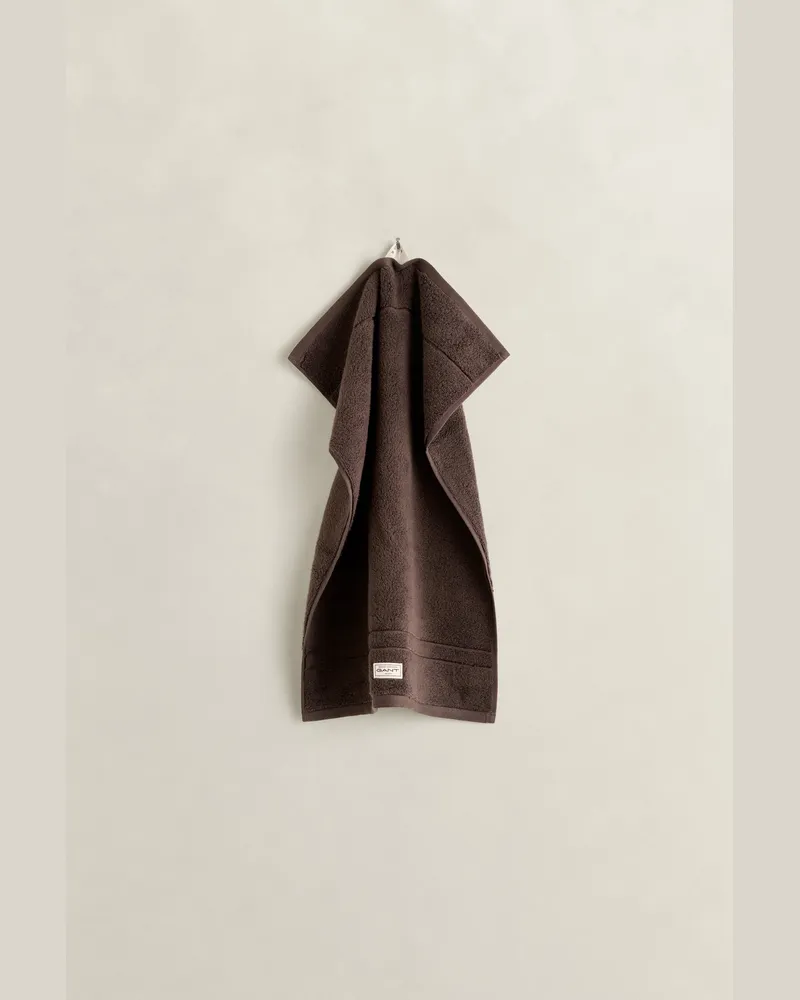 Gant Wohnaccessoires Premium Handtuch 30 x 50 DEEP Braun Deep