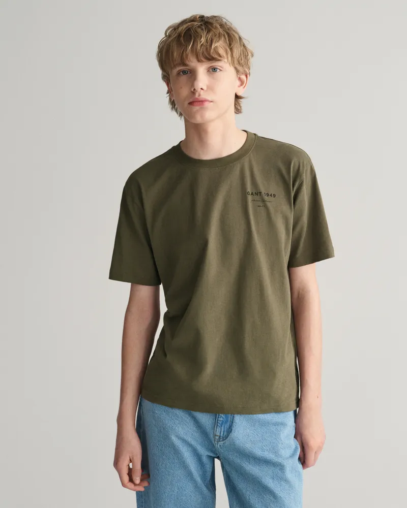 Gant Teens Teens Script Graphic T-Shirt 