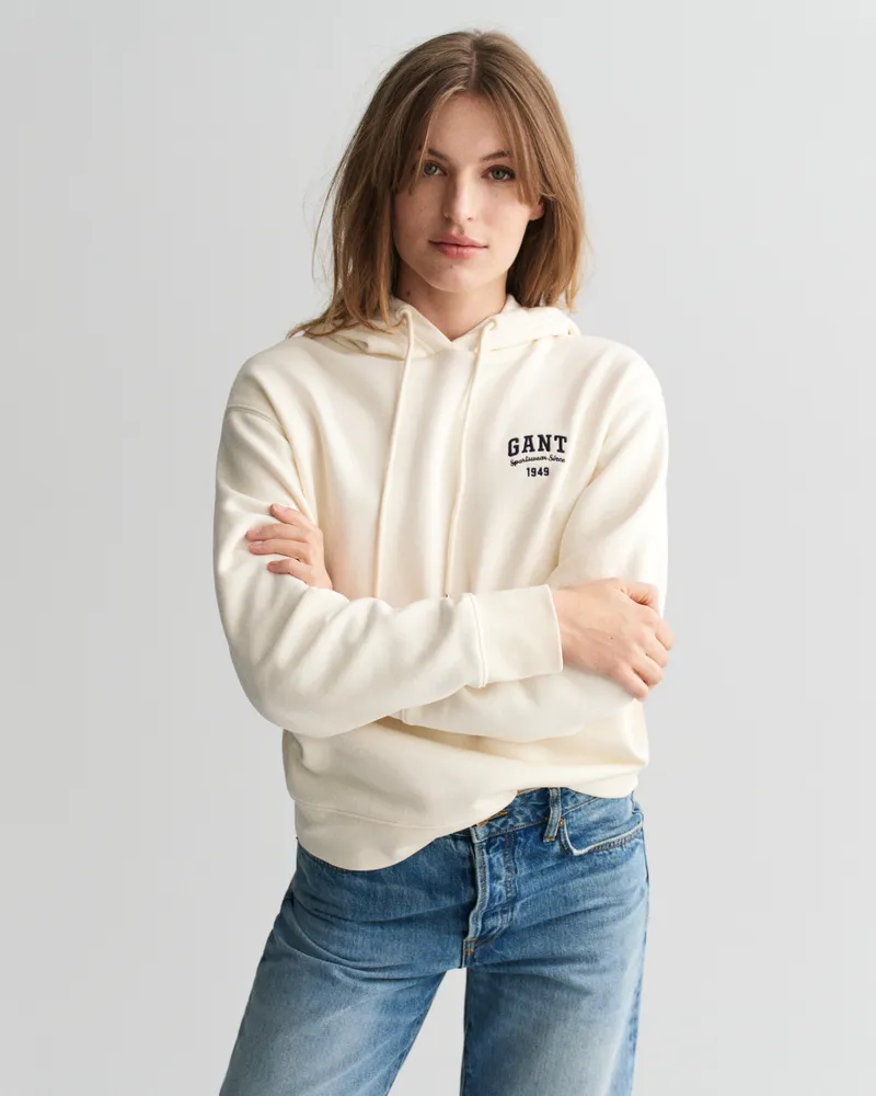 Gant Damen Hoodie mit kleiner Grafik 