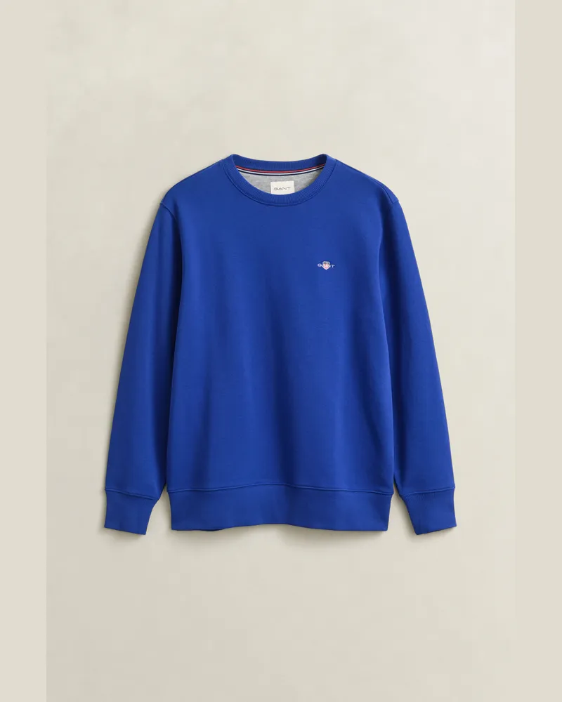 Gant Herren Shield Rundhals-Sweatshirt CRISP Blau Crisp