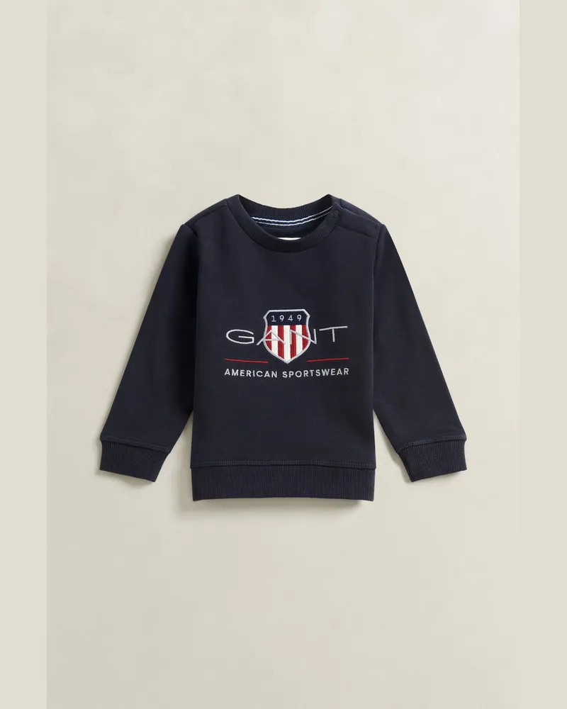 Gant Kinder Archive Shield Sweatshirt EVENING Blau Evening