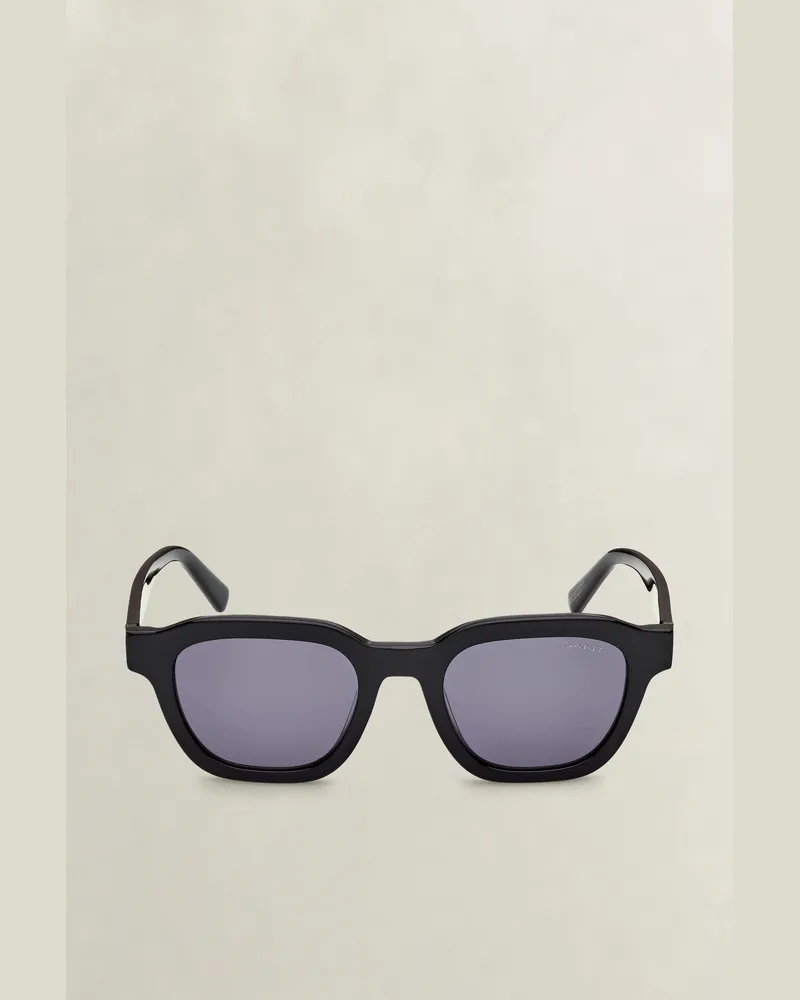 Gant Herren Geometrische Sonnenbrille Schwarz Schwarz