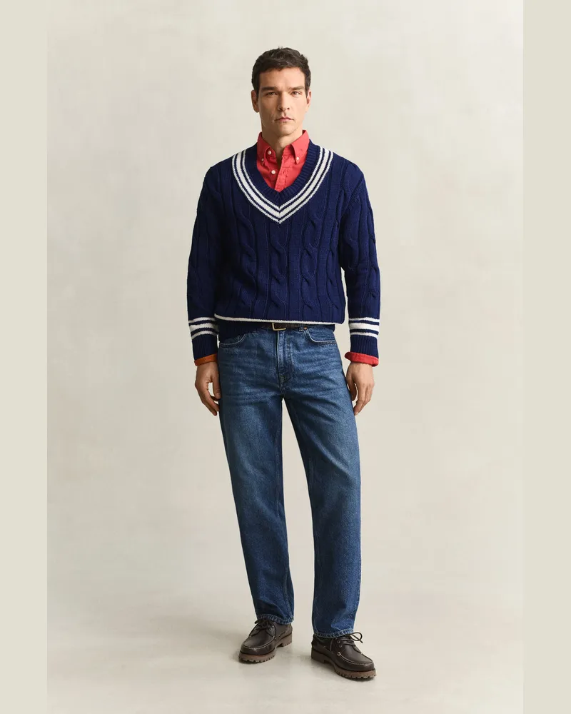 Gant Herren Straight Fit Jeans MID Blau WORN IN Mid