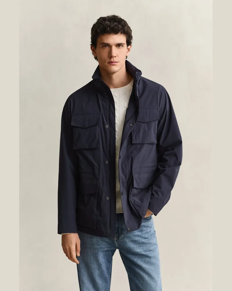 Gant Herren Leichte Jacke EVENING Blau Evening