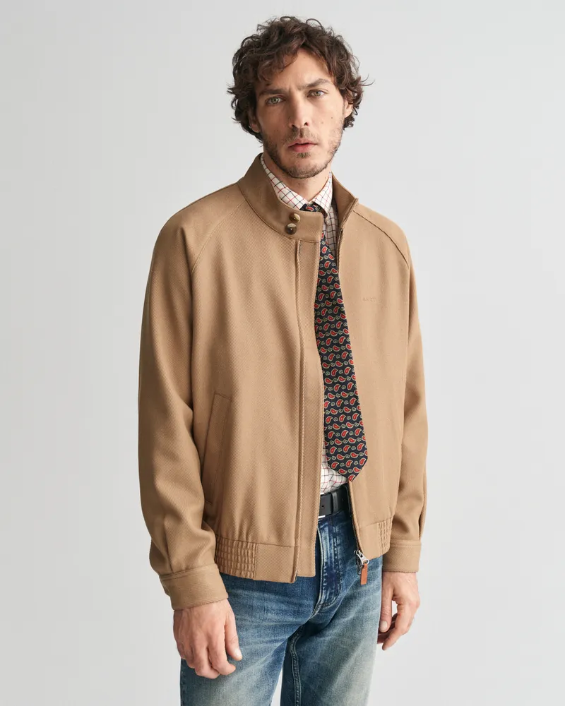 Gant Herren Harrington Jacke aus Wollgemisch 