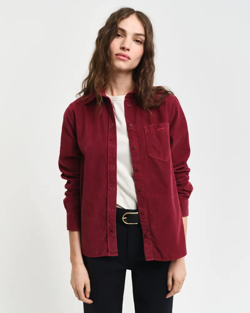 Gant Damen Regular Fit Cordbluse 