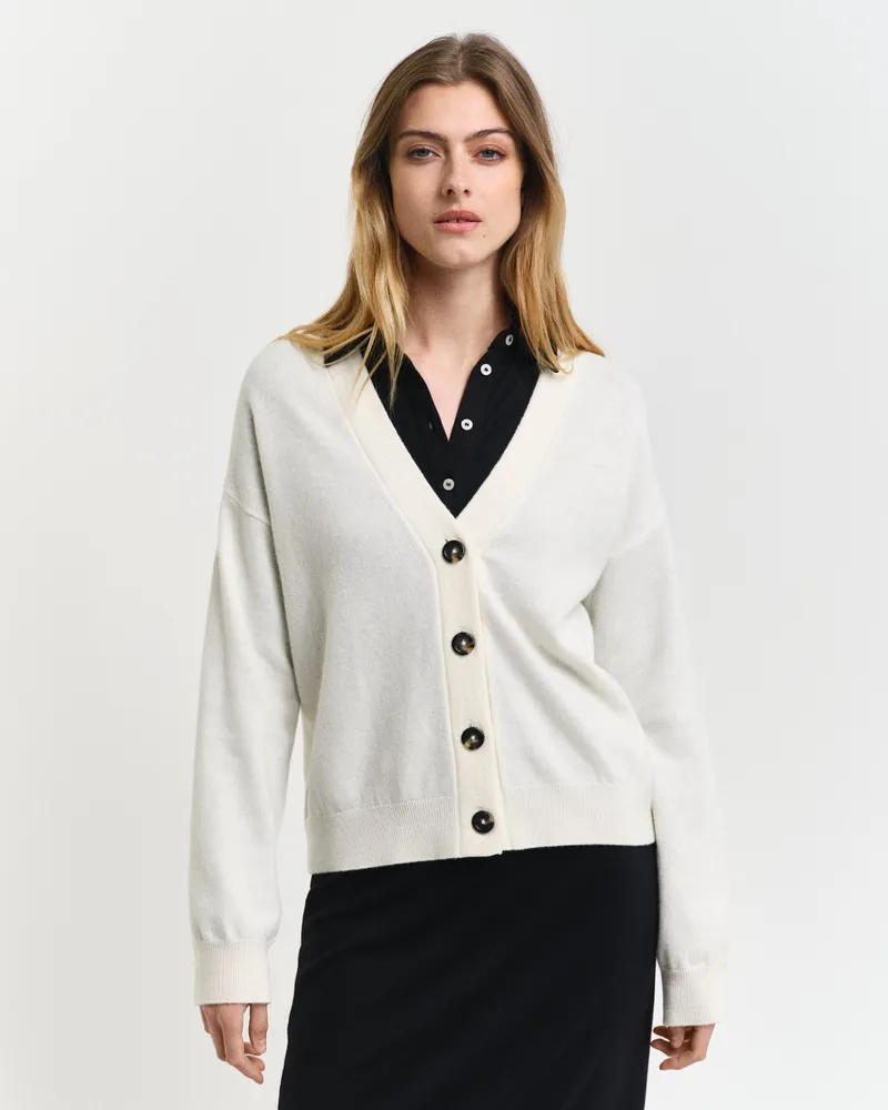 Gant Damen Superfine Lambswool Strickjacke 