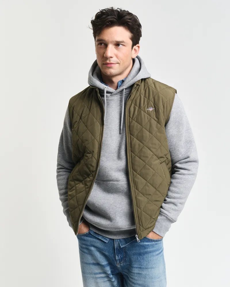 Gant Herren Gesteppte Windcheater Weste 