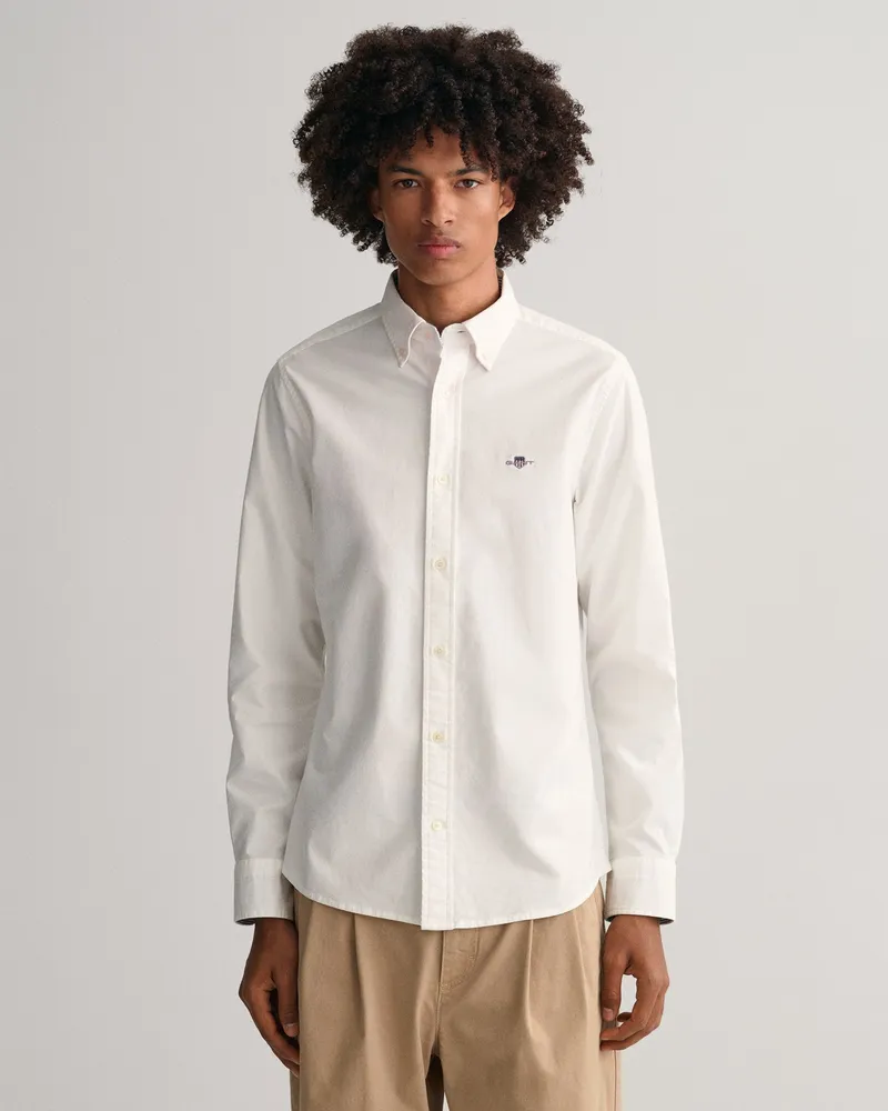 Gant Herren Slim Fit Oxford-Hemd mit Stretch 