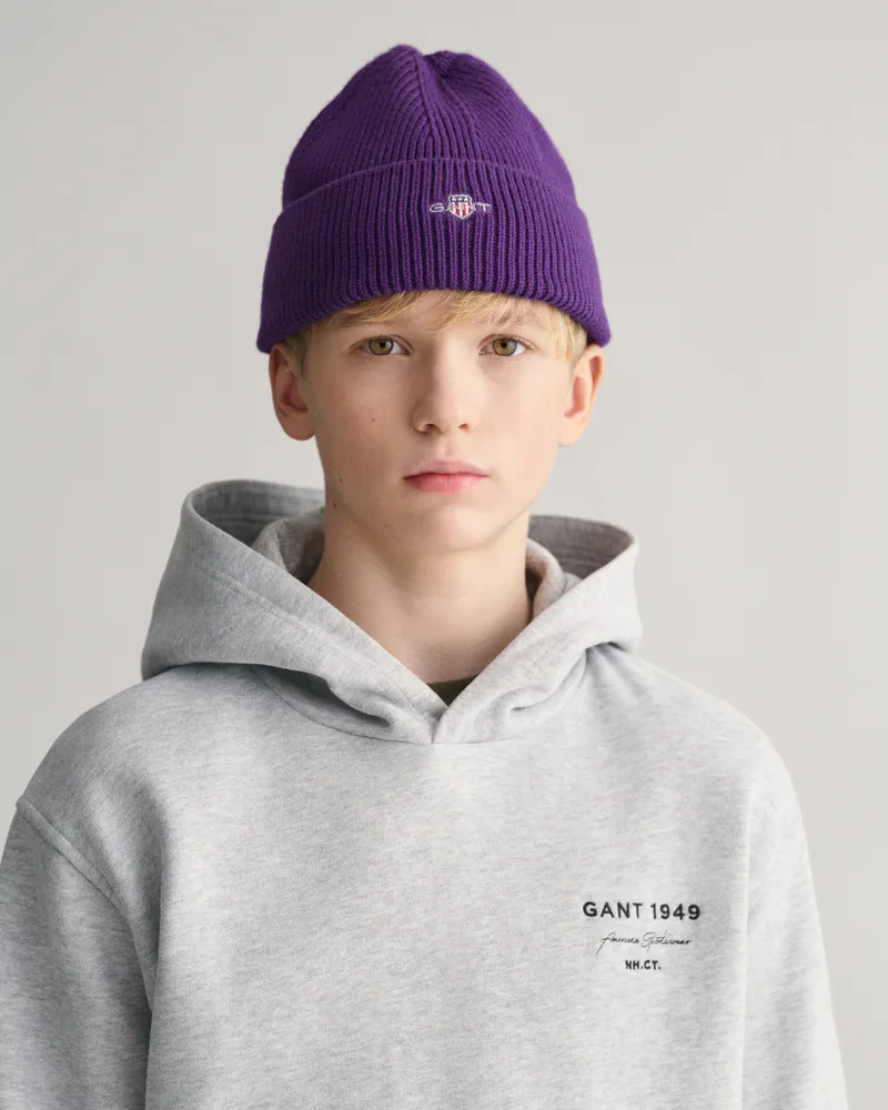 Gant Teens Teens Shield Beanie aus Baumwolle 