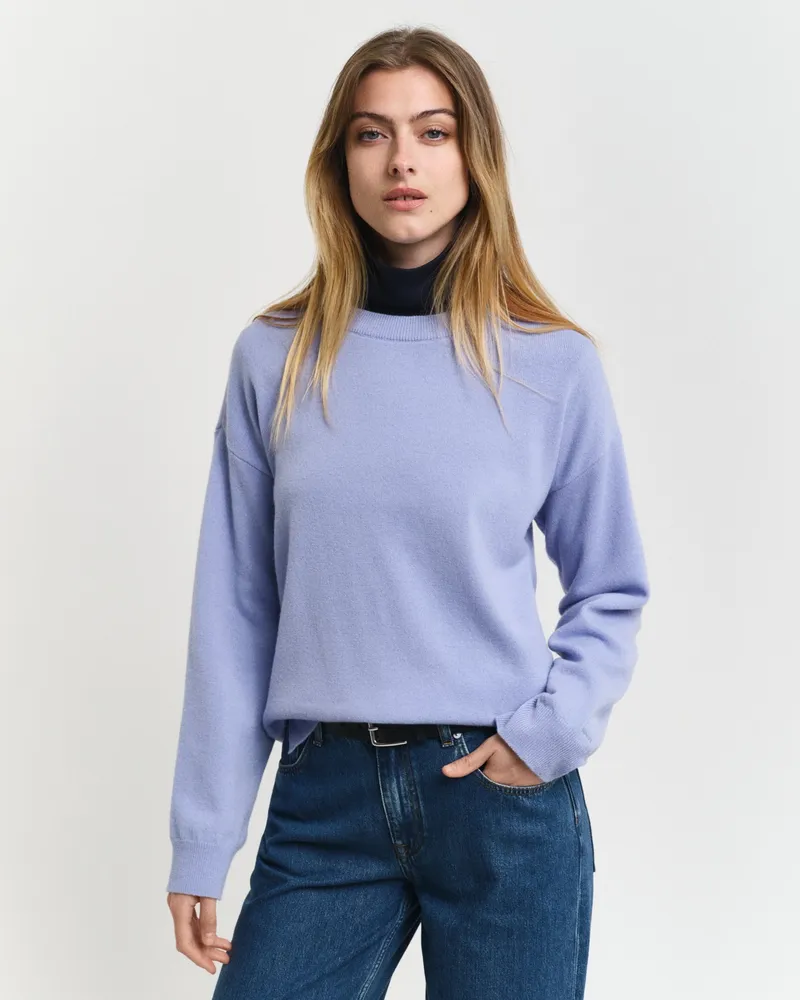 Gant Damen Superfine Lambswool Rundhalspullover 