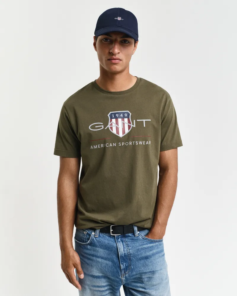 Gant Herren Archive Shield T-Shirt 