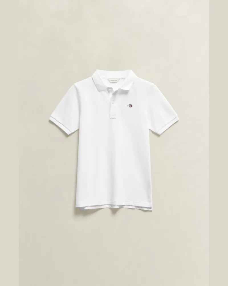 Gant Teenager Shield Poloshirt Weiß Weiß