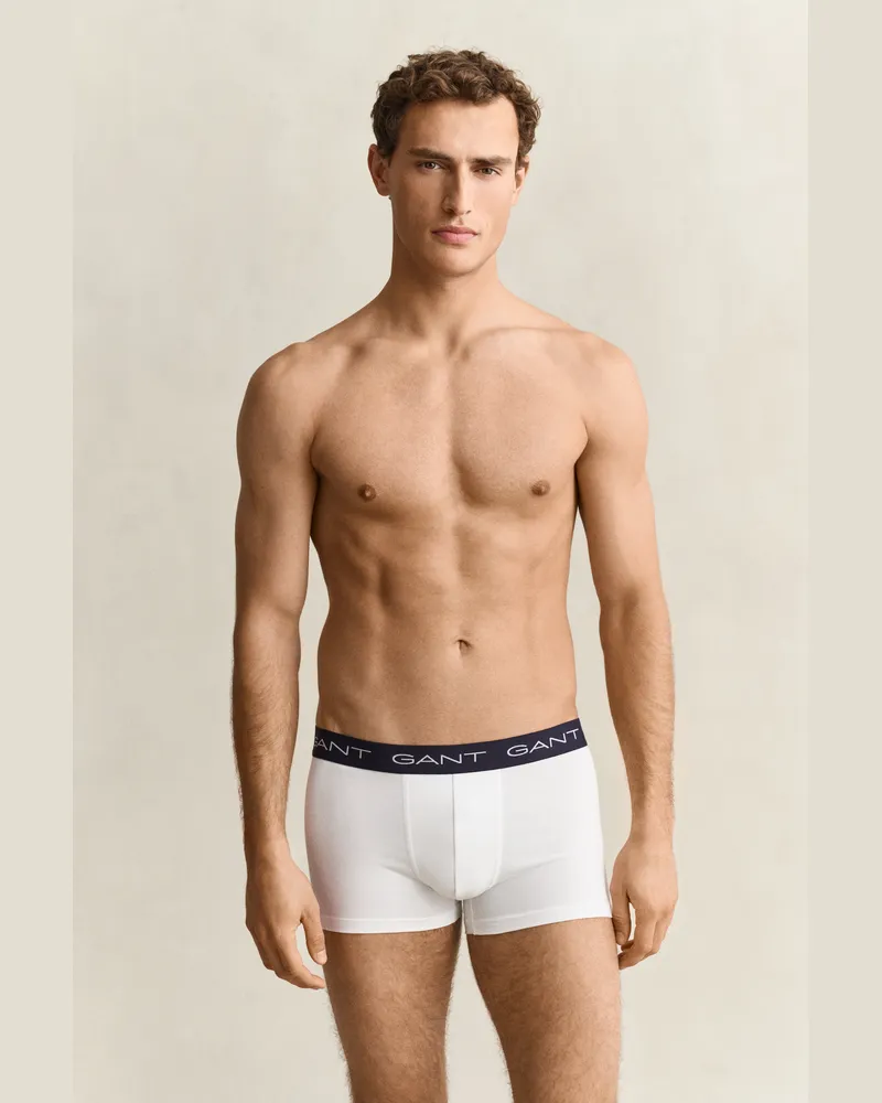 Gant Herren 5er-Pack Boxershorts Weiß Weiß