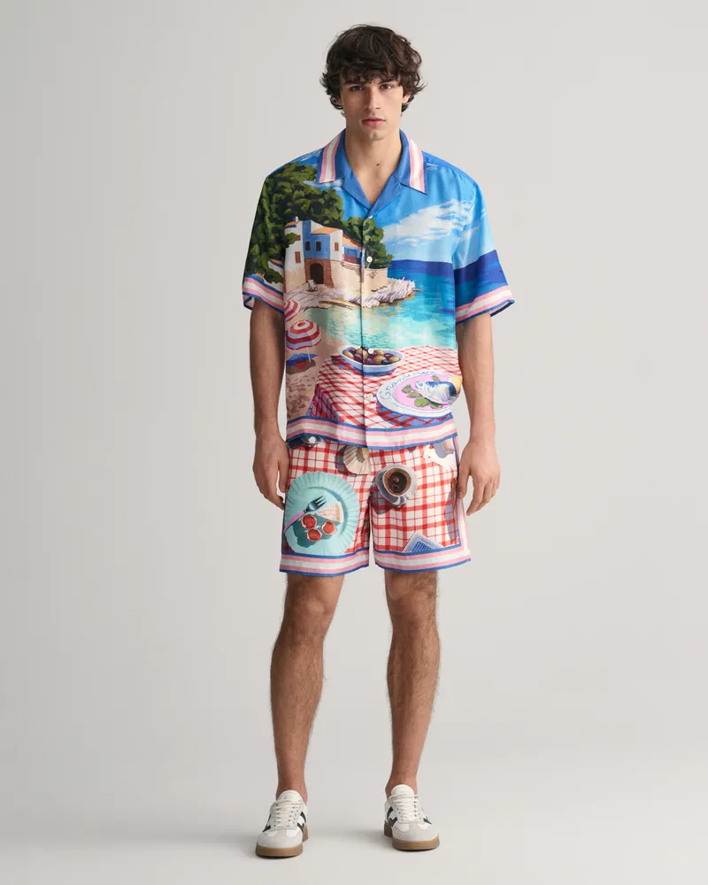 Gant Herren Seiden-Shorts mit Print 