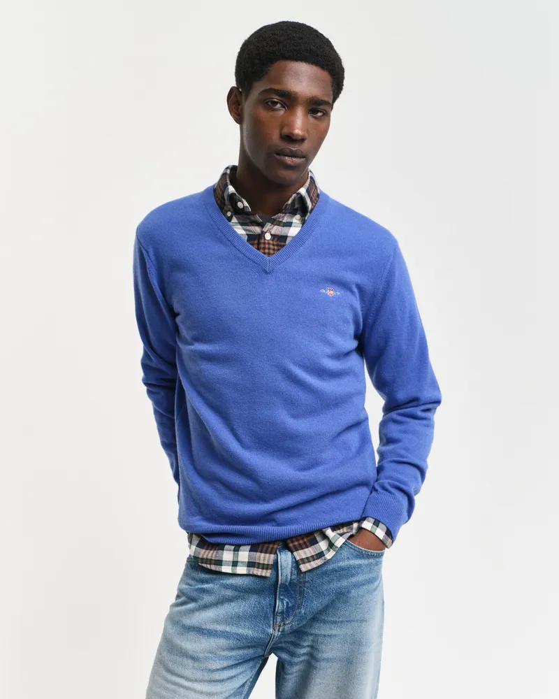 Gant Herren Superfine Lambswool V-Neck Pullover 
