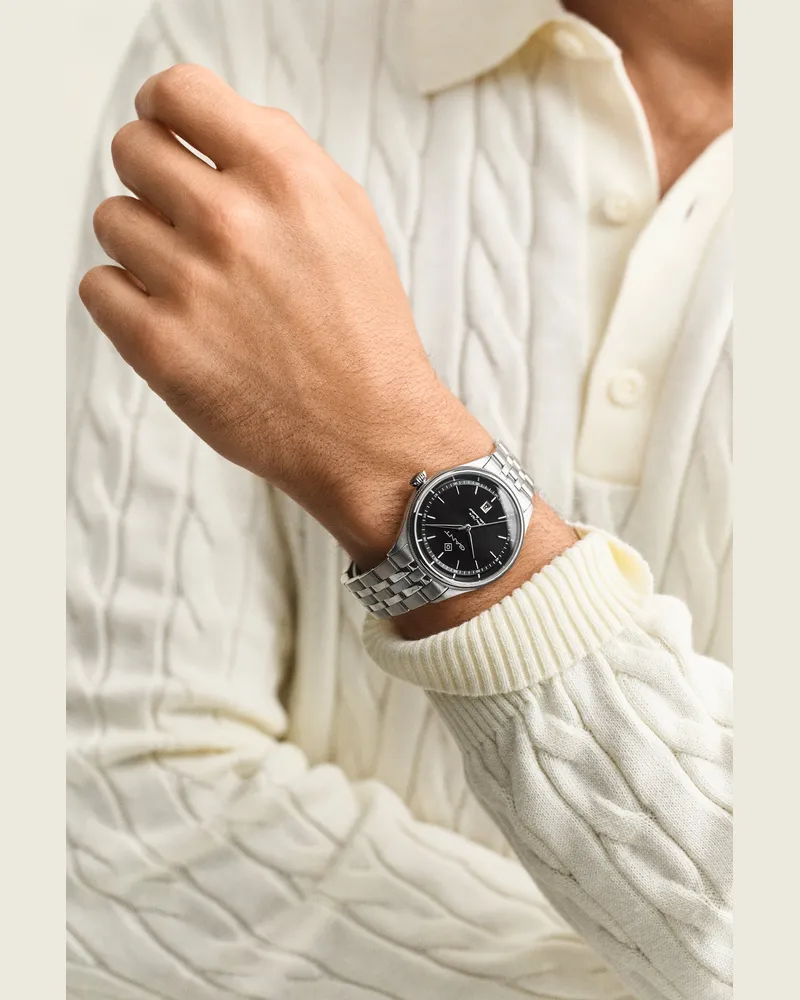 Gant Herren Cortland Armbanduhr Schwarz Schwarz