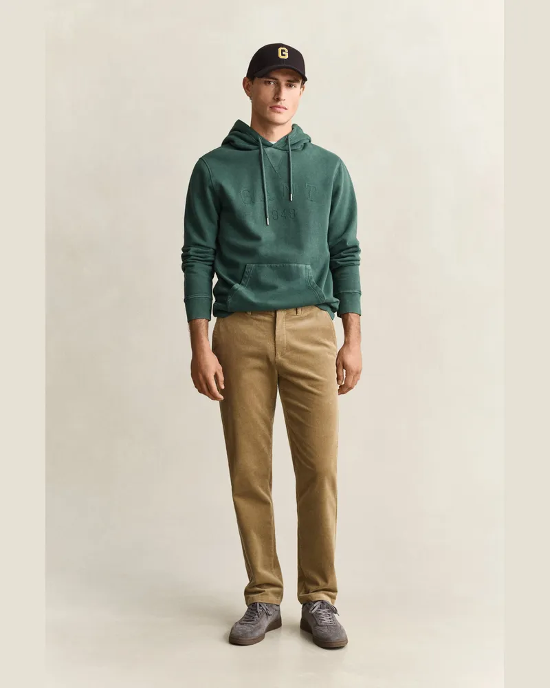 Gant Herren Regular Fit Cord Chinohose LIGHT TAUPE Light