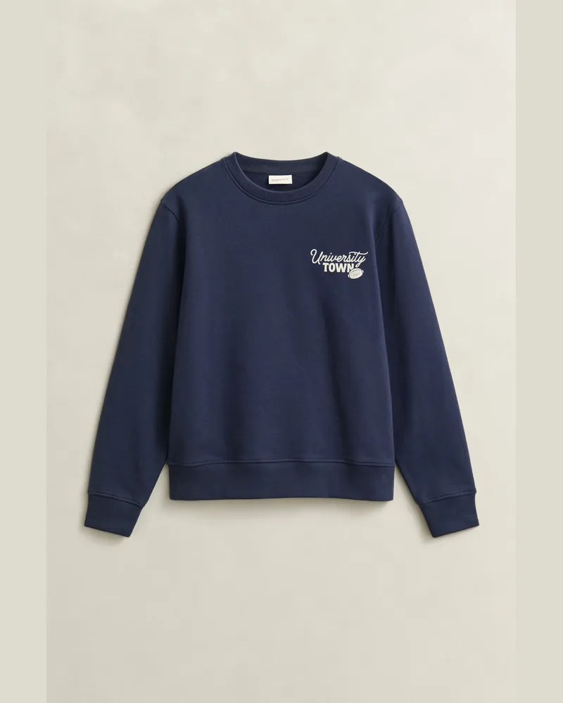 Gant Herren Sweatshirt mit saisonaler Grafik EVENING Blau Evening