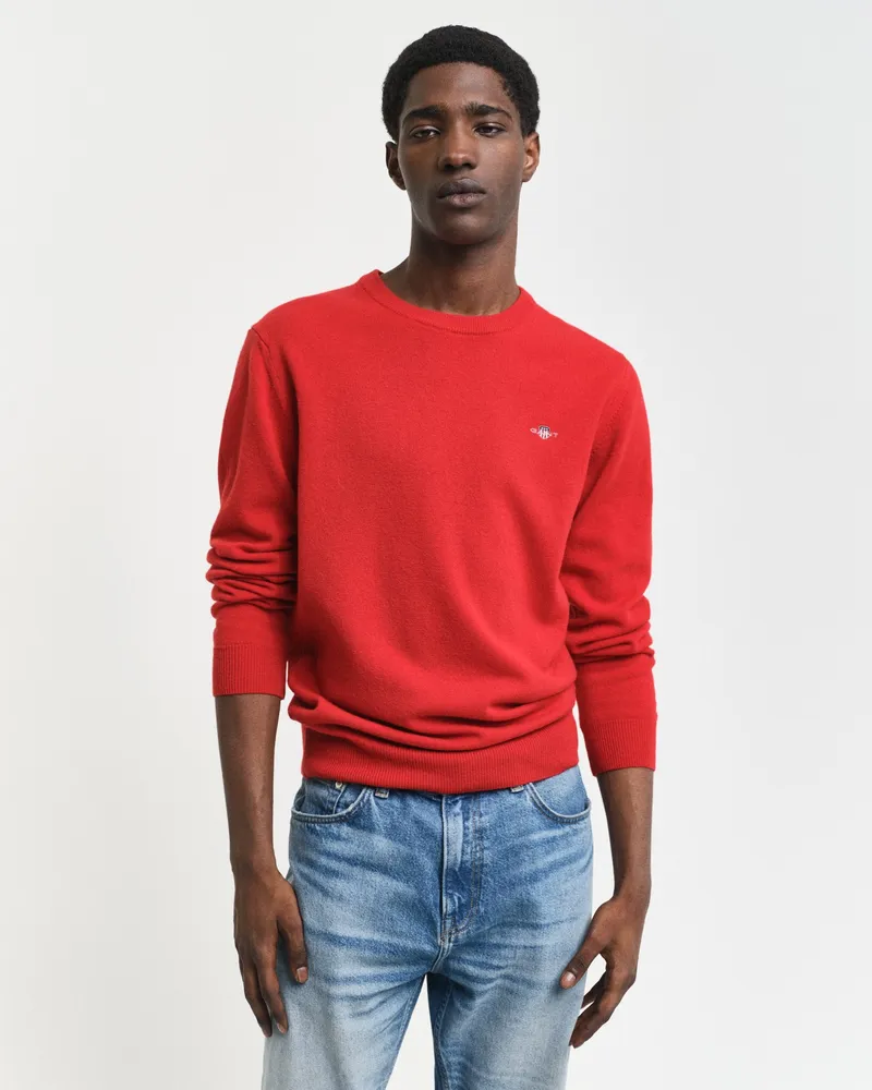 Gant Herren Superfine Lambswool Rundhalspullover 