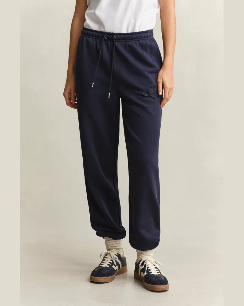 Gant Damen Tonal Shield Sweathose EVENING Blau Evening