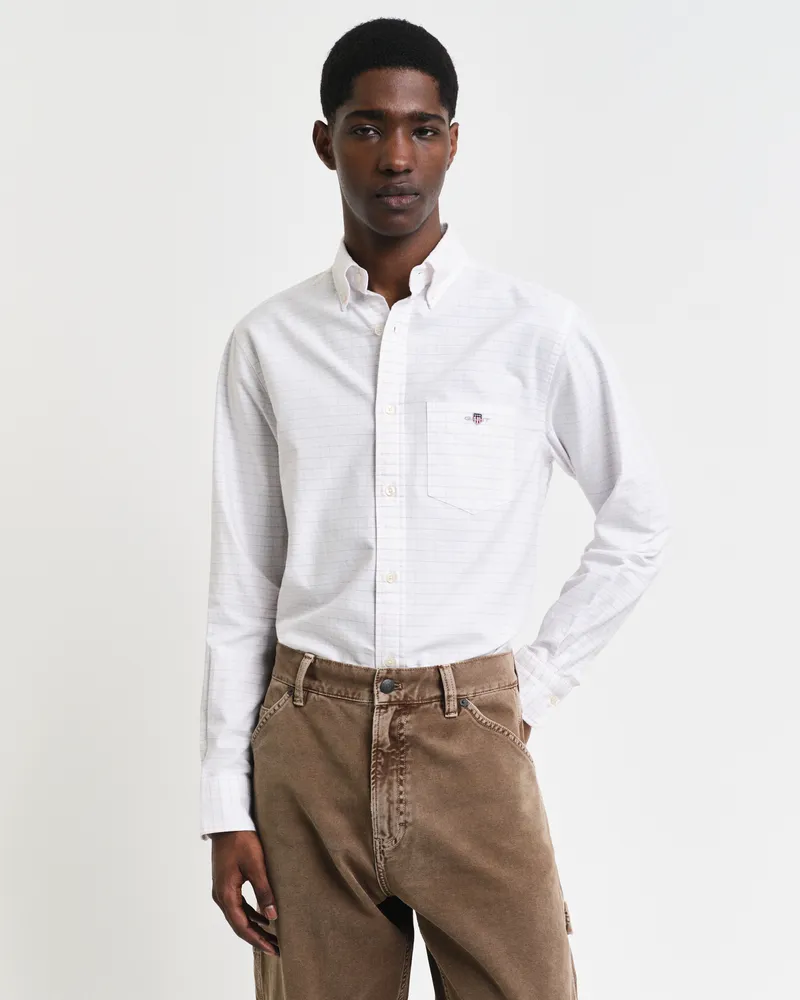 Gant Herren Regular Fit Tattersall Classic Oxford-Hemd 